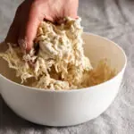 Chef Joe Stanchi show preparation of sourdough from the scratch