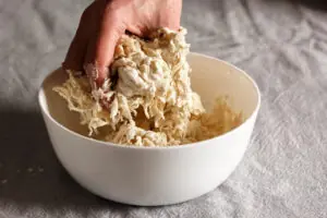 Chef Joe Stanchi show preparation of sourdough from the scratch